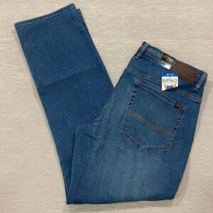 Buffalo David Bitton Jack Jeans Mens 36 x 32 Slim Fit Straight Medium Wash Denim